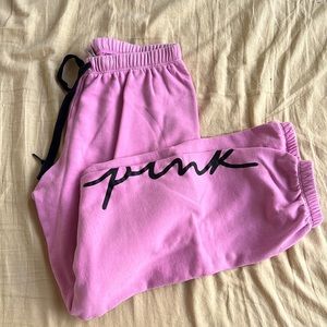 Used pink joggers size small